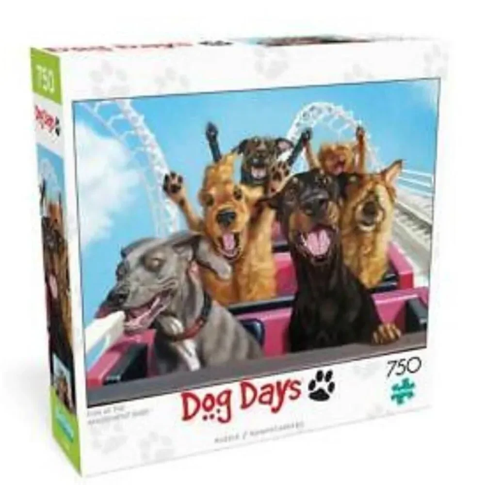 Buffalo Games Dog Days Fun at the Amusement Park 750 pc Jigsaw Puzzle